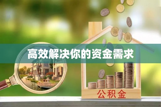 利津高效解决你的资金需求
